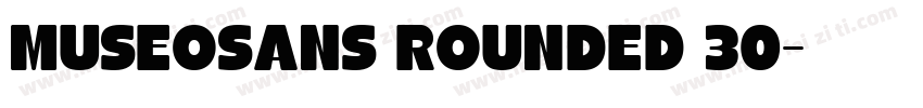 museosans rounded 30字体转换
